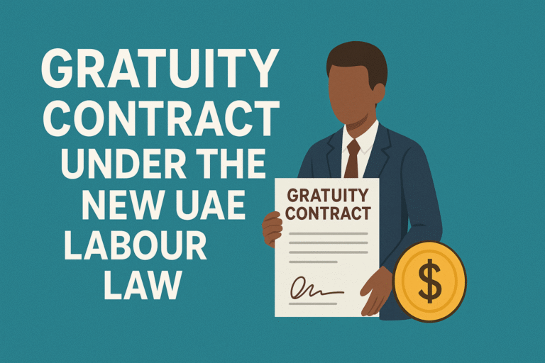 Understanding the Gratuity Contract Under the New UAE Labour Law 5 Understanding the Gratuity Contract Under the New UAE Labour Law