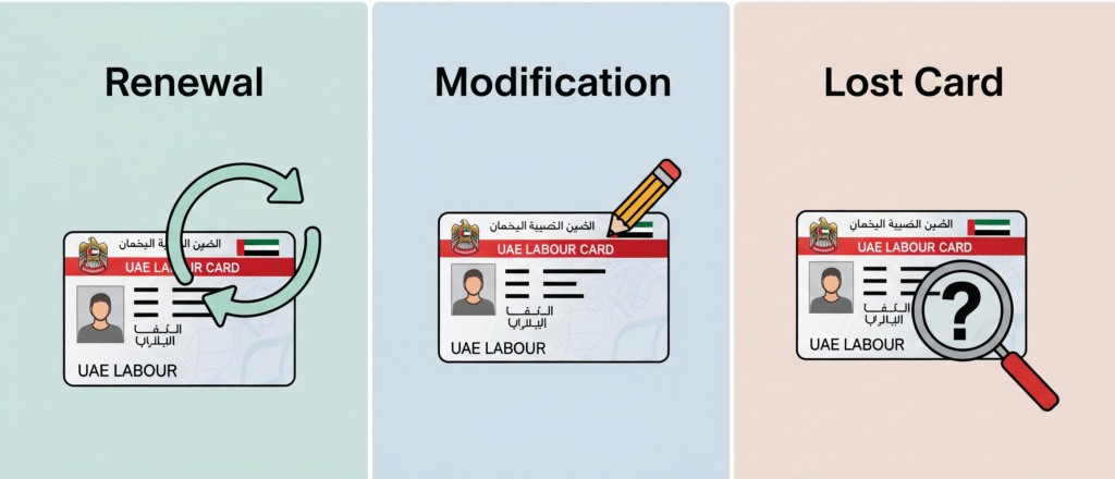 UAE Labour Card: Types, Online Status Check, and Latest Rules 3 Labour Card Renewal Modification and Lost Card